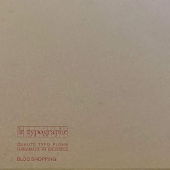 Le Typographe Pocket Shopping List Notepad (Ruled) - Picture 3 of 4
